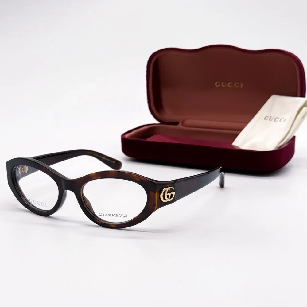 NEW GUCCI GG1405O 002 HAVANA WOMEN EYEGLASSES GUCCI